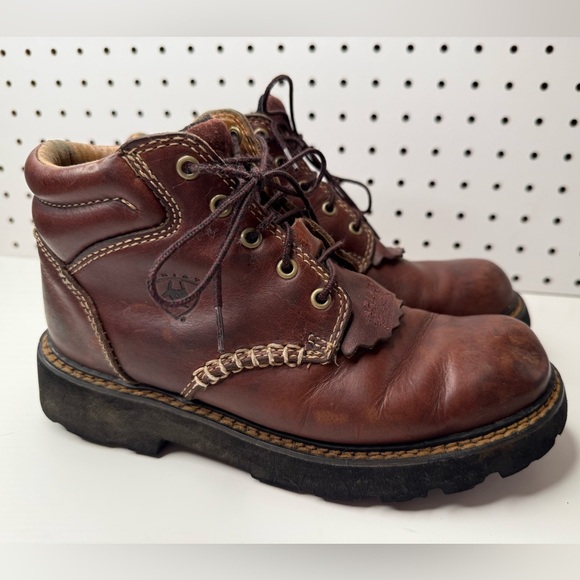 Ariat Canyon Brown Leather Work Boots Women’s 6.5 - Picture 8 of 13